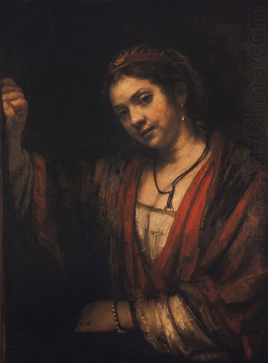 Woman at an open Door (mk33), REMBRANDT Harmenszoon van Rijn